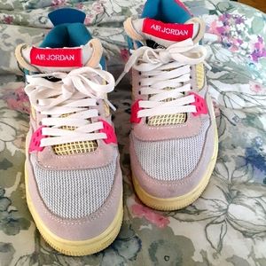 Used pair of Union Jordan 4 Guava Ice